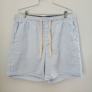 Vineyard Vines Men's Surfside 7" Seersucker Pull-On Shorts Sz XL Casual EUC